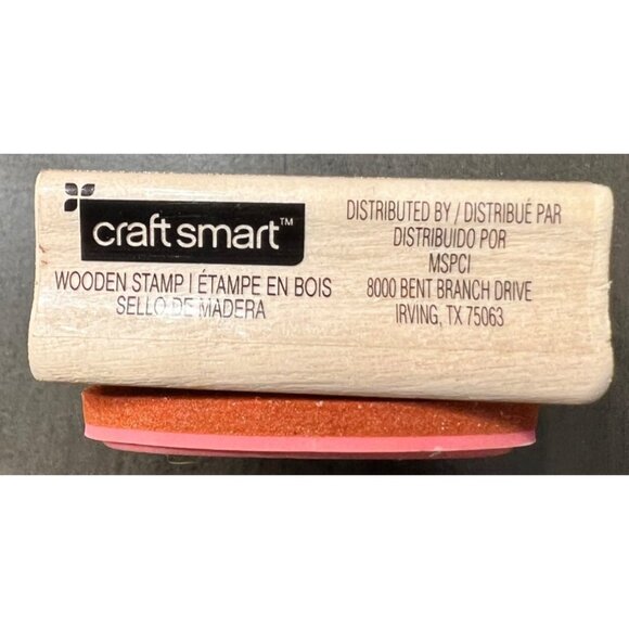 CraftSmart Wooden Witch Hat Rubber Stamp - Picture 2 of 3